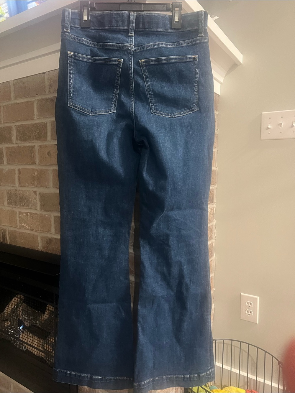 SPANX Dark Blue Wide-Leg High-Rise Jeans - Picture 2 of 3